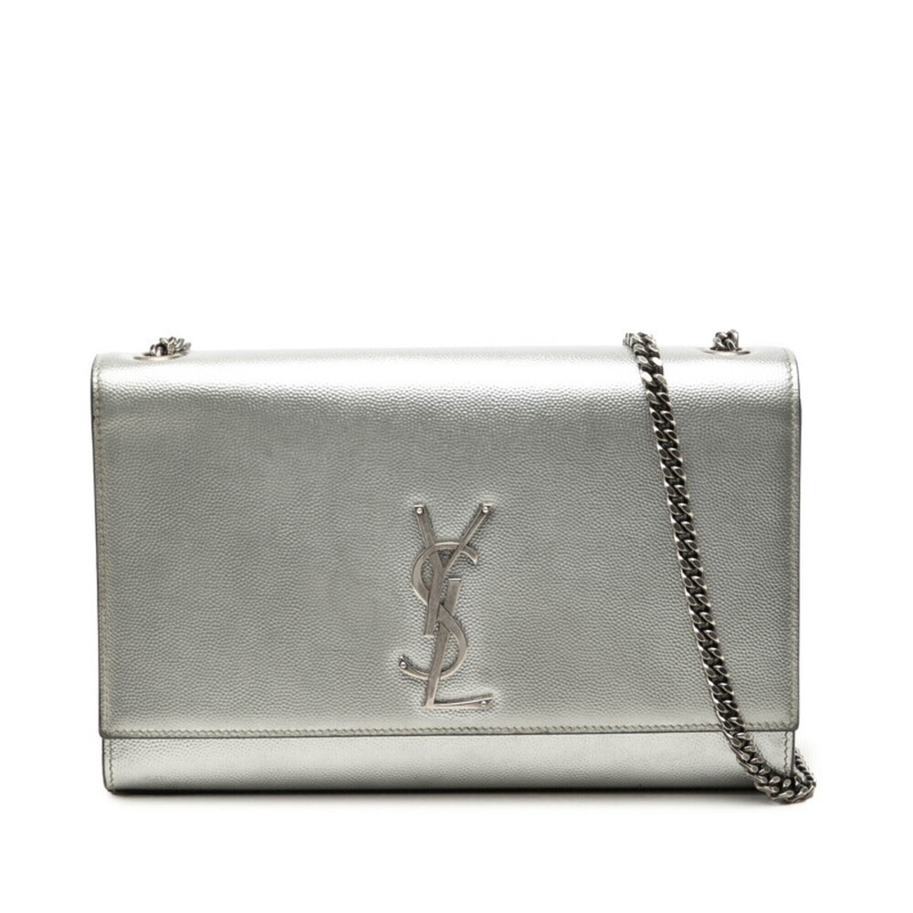 Saint Laurent Cassandra Classic Kate YSL Logo Chain Shoulder Bag GLT364021 Si...